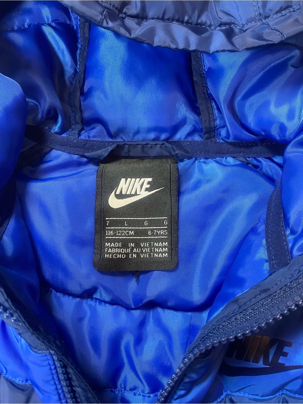 Nike Kids Hooded Winter Puffer Jacket size 7